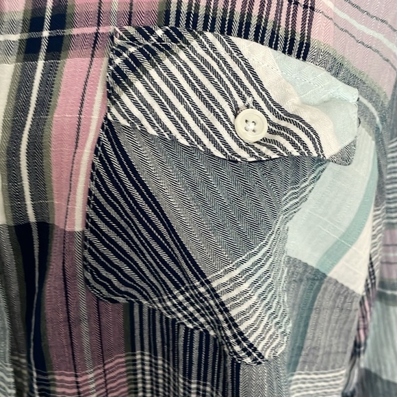 Croft & Barrow 3/4 Sleeve Button Front Blouse - Picture 2 of 6